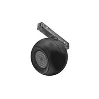 Proyector esferico dirigible 7W 24° 3000K bajo deslumbramiento con louver honey 48Vcc para riel magnético de iLumileds