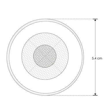 Luminario cilíndrico 8W 24° luz cálida (3000K) 48V cc para mini riel magnético de iLumileds