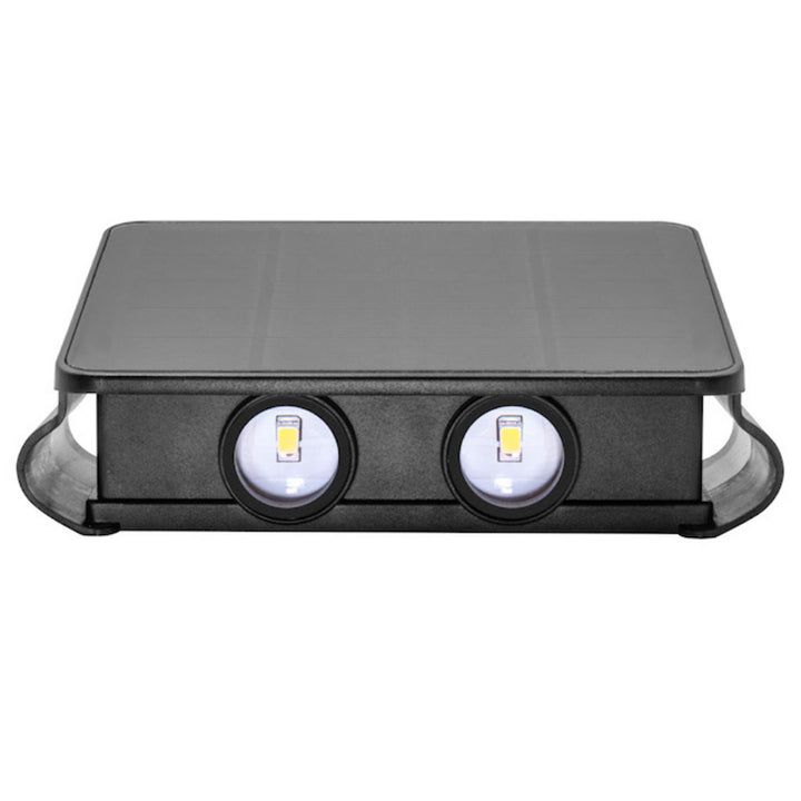 Luminario solar con efectos de luz 180° 4 lentes luz cálida (3000K) 2W de policarbonato de iLumileds