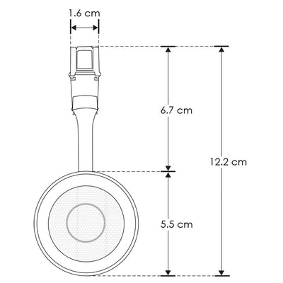 Proyector dirigible acabado blanco 15W 24° 3000K 48Vcc para riel magnético de iLumileds