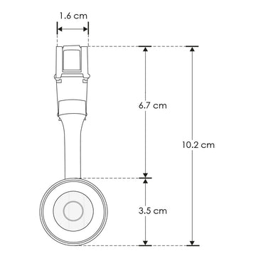 Proyector dirigible acabado blanco 7W 24° 3000K 48Vcc para riel magnético de iLumileds