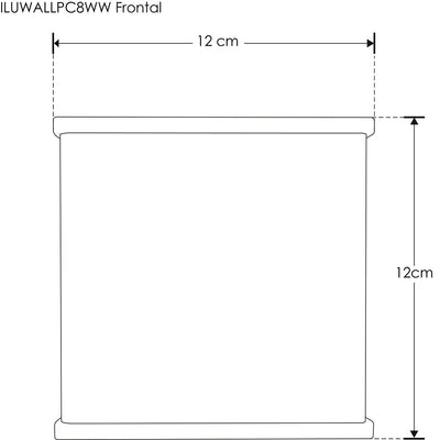 Luminario exterior de muro efecto luz simétrico 8W luz neturo cálido de iLumileds