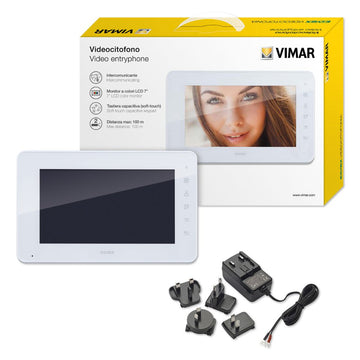 Pantalla adicional 7 pulgadas con teclado capacitivo para videoportero K40910 de Vimar