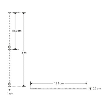 Tira LED 24V con óptica integrada 30x45° para interior y exterior  48 Chips 2835 rollo de 5m opciones color de luz de iLumileds