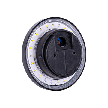 Aplique exterior 360° luz cálida indirecta 3W (Ø10cm) acabado negro de ICON
