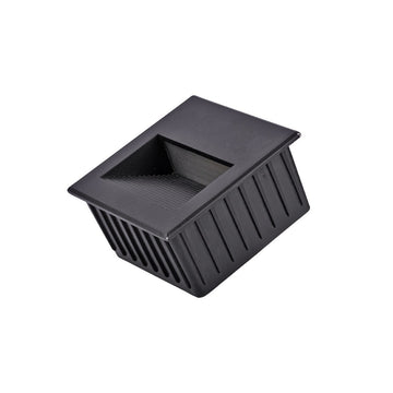 Luz de cortesía para empotre cuadrado negro 3W de ICON