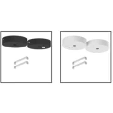 Kit Canopy de montaje suspendido color negro o blanco, para Contour Configurable G4 de Luceco - Negro