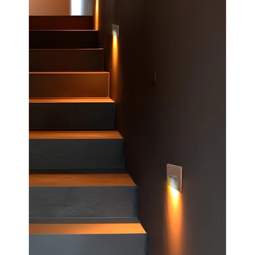 Luz de cortesía empotre slim, cuadrado dorado 1W apertura cuadrada de ICON