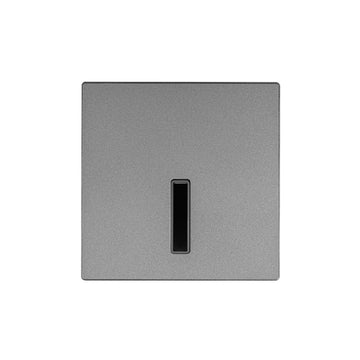 Luz de cortesía empotre slim, cuadrado gris 1W apertura lineal de ICON