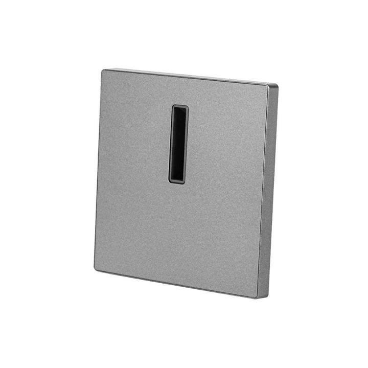 Luz de cortesía empotre slim, cuadrado gris 1W apertura lineal de ICON