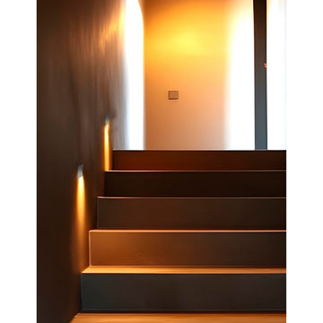 Luz de cortesía empotre slim, cuadrado gris 1W apertura lineal de ICON