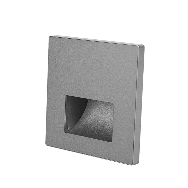 Luz de cortesía empotre slim, cuadrado gris 1W apertura cuadrada de ICON
