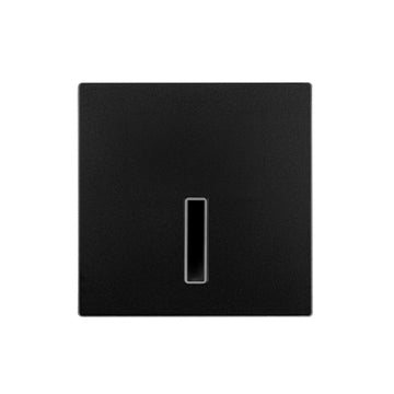 Luz de cortesía empotre slim, cuadrado negro 1W apertura lineal de ICON