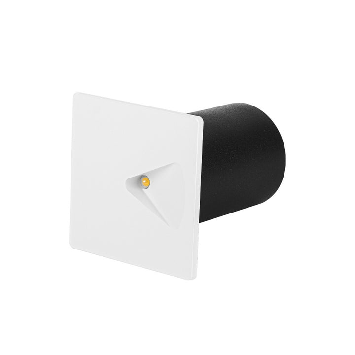 Luz de cortesía empotre, cuadrado blanco 1W apertura triangular de ICON