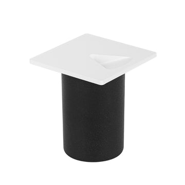 Luz de cortesía empotre, cuadrado blanco 1W apertura triangular de ICON