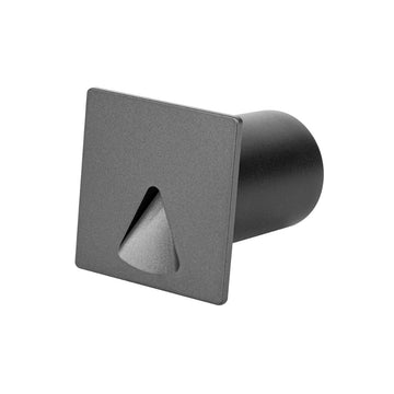 Luz de cortesía empotre, cuadrado gris 1W apertura triangular de ICON