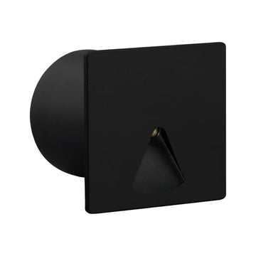 Luz de cortesía cuadrado 1W luz cálida (3000K) acabado negro, blanco o gris, apertura triangular 60° 85-265V IP65 de ICON