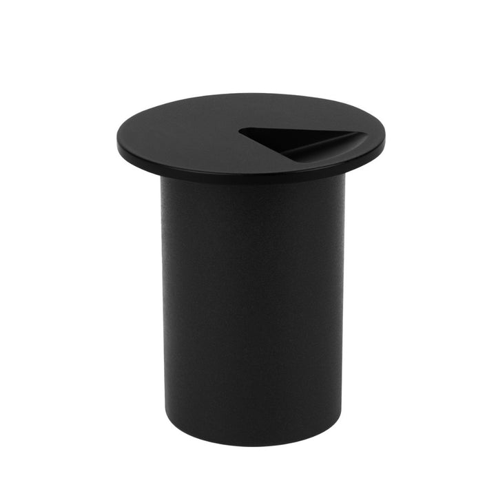 Luz de cortesía empotre, redondo negro 1W apertura triangular de ICON