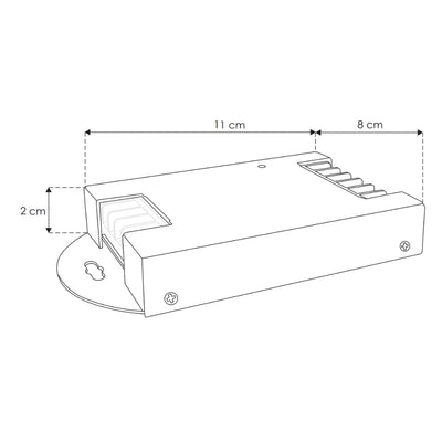 Amplificador de señal para tira LED RGB, 72W/12V - 144W/24V para interiores de iLumileds