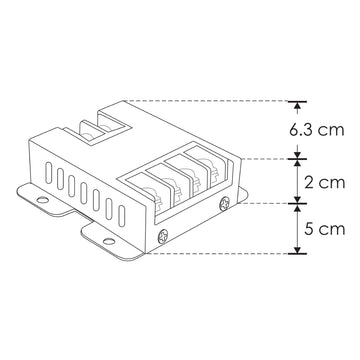 Amplificador de señal para tira LED monocromática, 72W/12V - 144W/24V para interiores de iLumileds