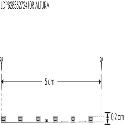 Tira LED 13W/m 24V con 120 chips/m 2835 rollo 10m opción color de luz Cálido / Neutro / Neutro Frío, con auto adhesivo de iLumileds