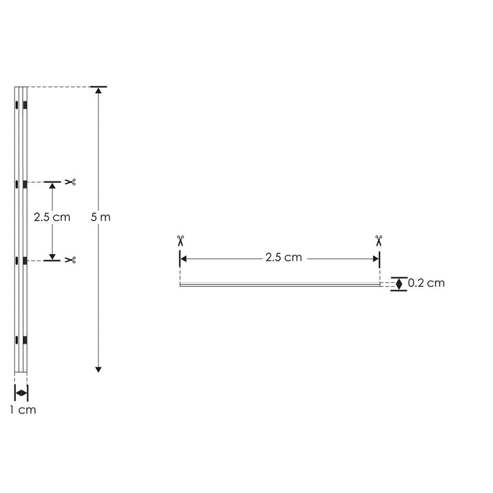 Tira LED COB 14W/m CRI90 24Vcc con cambio de color de luz (de cálido 2700K a frío 6500) requiere controlador LTCTRI-WW (No incluido) de iLumileds