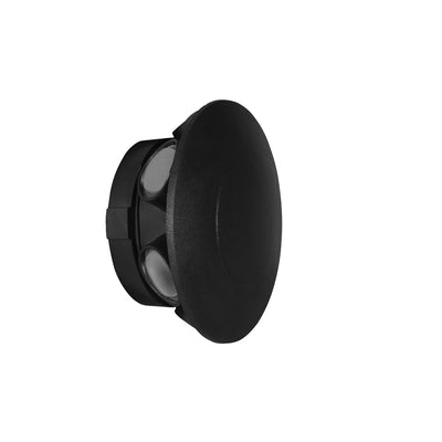 Luminario circular de pared 7W con seis salidas óptica de 45°, de policarbonato acabado negro, 100-265V de iLumileds
