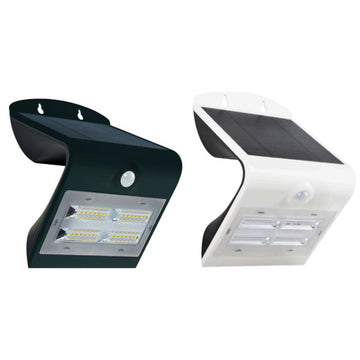 Solar Guardian 3.2W 400lm luz neutra (4000K) opción acabado negro o blanco con Sensor PIR de Luceco - Negro