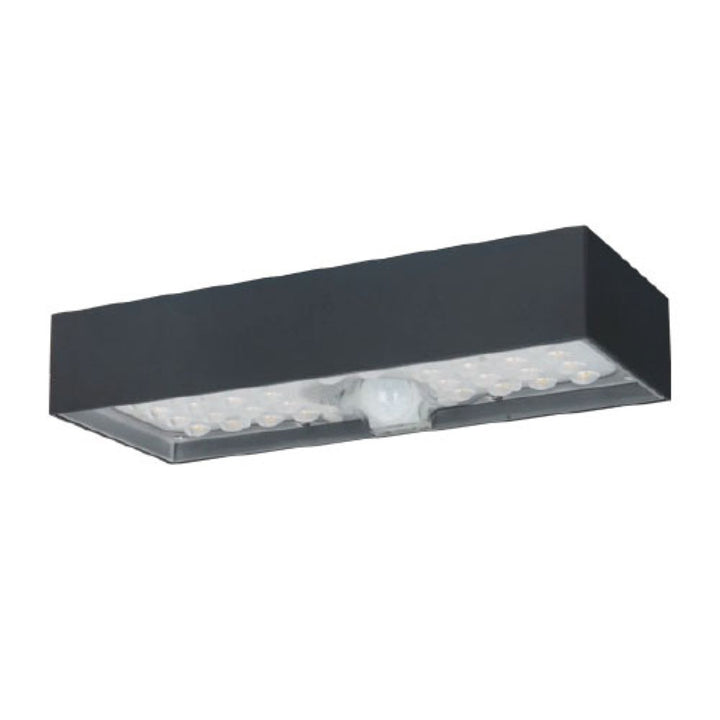 Solar Guardian para muro 6W 800lm luz cálida (3000K) con sensor PIR acabado negro de Lueco