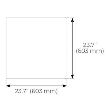 Panel LED Backlit LuxPanels 60x60cm potencia ajustable (30-35-40W) y 3CCT seleccionable(3000-4000-5000K) 120-277V, Atenuable 0-10V de Luceco