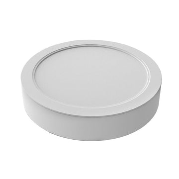 Panel Esscence Circular 12W (Ø14.5cm) para empotrar o sobreponer (incluye marco), color de luz selectable (cálido -3000K / neutro - 4000K / frío -5000K), acabado negro o blanco, 120-277V de Luceco