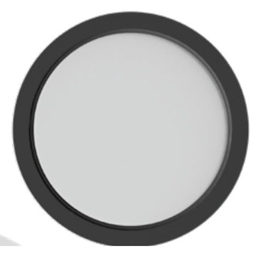 Panel Esscence Circular 18W (Ø17cm) para empotrar o sobreponer (incluye marco), color de luz selectable (cálido -3000K / neutro - 4000K / frío -5000K), acabado negro o blanco, 120-277V de Luceco