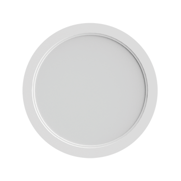 Panel Esscence Circular 24W (Ø22cm) para empotrar o sobreponer (incluye marco), color de luz selectable (cálido -3000K / neutro - 4000K / frío -5000K), acabado negro o blanco, 120-277V de Luceco - Blanco