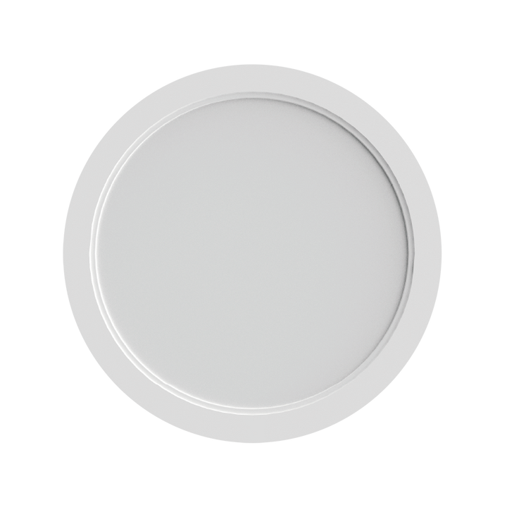 Panel Esscence Circular 24W (Ø22cm) para empotrar o sobreponer (incluye marco), color de luz selectable (cálido -3000K / neutro - 4000K / frío -5000K), acabado negro o blanco, 120-277V de Luceco - Blanco