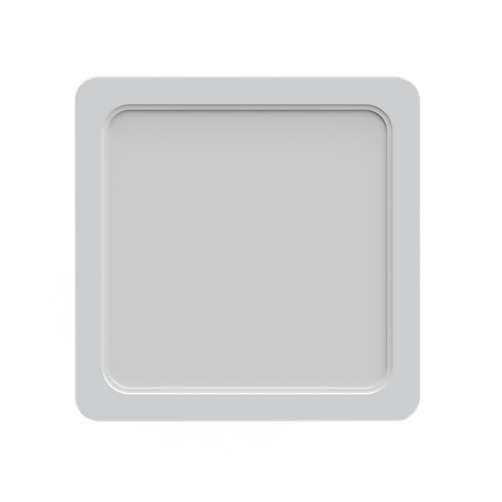 Panel Esscence Square 12W (17x17m) para empotrar o sobreponer (incluye marco), color de luz selectable (cálido -3000K / neutro - 4000K / frío -5000K), acabado blanco, 120-277V de Luceco