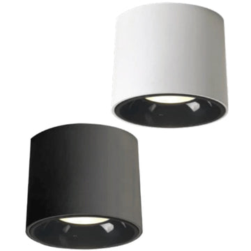 Circular Surface Downlight 40W 40°, luz neutra (4000K) 120-277V, acabado negro de Luceco