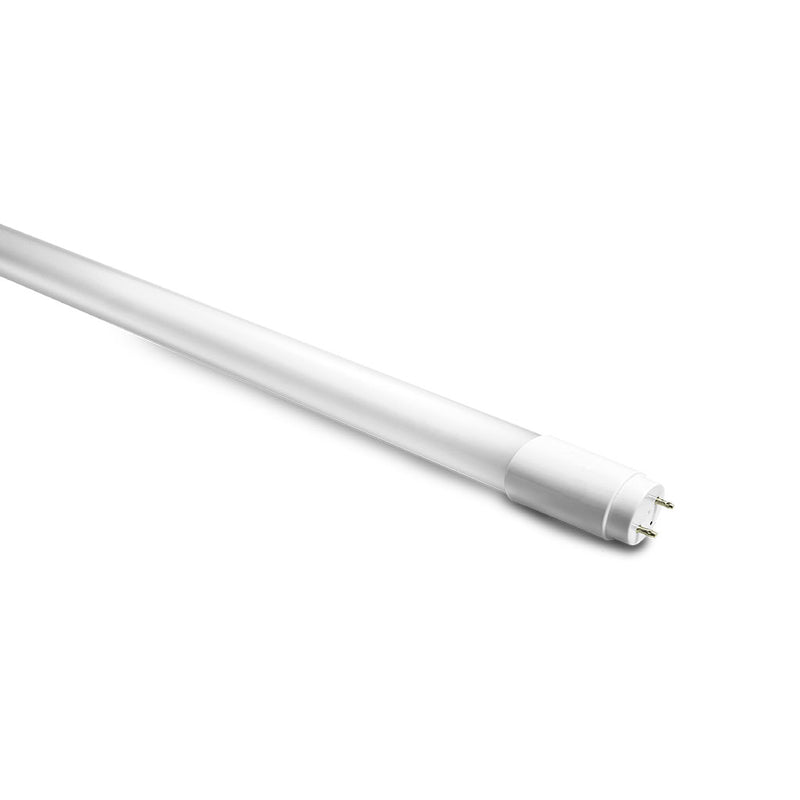 Tubo LED T8 13W 1,800lm G13 120-277V 5000K (luz neutra fría) 120cm Base G13,  de Vidrio Opalino + PET Opal, Atenuable como BC, Conexión Dual: Directo a Linea o con Balastro de Luceco