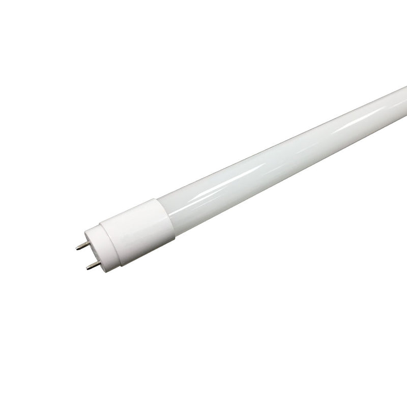 Tubo LED T8 18W 2,400lm G13 120-277V 5000K (luz neutra fría) 120cm Base G13,  de Vidrio Opalino + PET Opal, Conexión Directo a Línea de un lado y Neutro del otro lado de Luceco