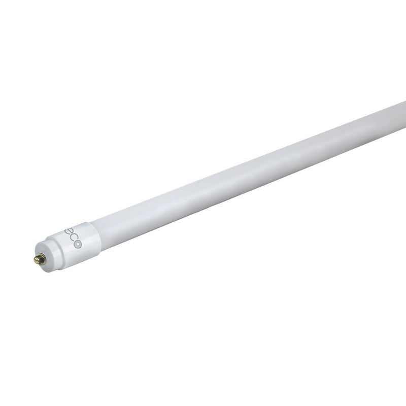 Tubo LED T8 36W 4,400lm Fa8 120-277V 5000K (luz neutra fría) 240cm Base G13,  de Vidrio Opalino, Conexión Directo a Línea de un lado y Neutro del otro lado de Luceco