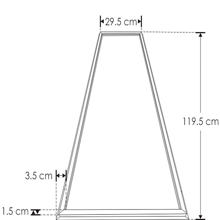 Luminario marco luminoso 48W 29.5x119.5cm para plafón reticular o suspender de iLumileds