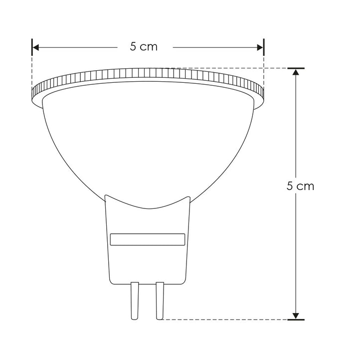 Lámpara MR16 7W GU5.3 con ángulo de salida ajustable de 38° a 60° luz cálida (3000K) o fría (6500K) 85-265Vde iLumileds