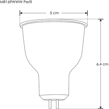 Lámpara MR16 9W 38° GU5.3 100-240V opciónes color de luz de iLumileds