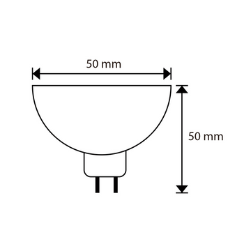 Foco MR16 7W 38° GU5.3 atenuable opción luz cálida (3000K) / fría (6500K) 100-130V de ICON
