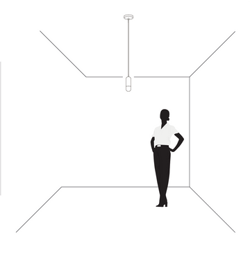 Luminario Bauttí Módulo LED Capsular suspender 7W luz cálida acabado negro de iLumileds