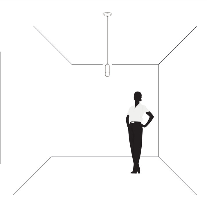 Luminario Bauttí Módulo LED Capsular suspender 7W luz cálida acabado negro de iLumileds