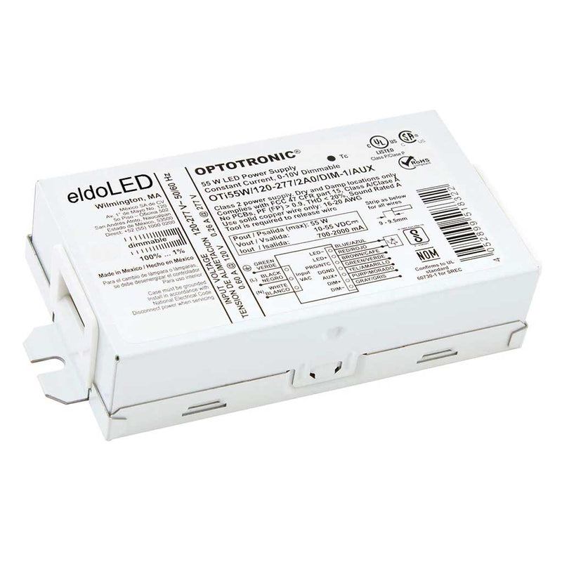 Driver Compacto OPTOTRONIC® OTi55W AUX Programable, 120-277V, 0-10V de eldoLED (antes OSRAM)