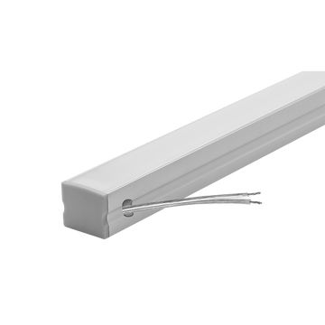 Perfil aluminio integrado 10W compatible con lambrin decorativo WPC PA2018100. -Largo:1m A:2cm Al:1.7cm-, opción solor de luz cálido (2700K y neutro (4100K) con alimentación lateral, 127V de iLumileds