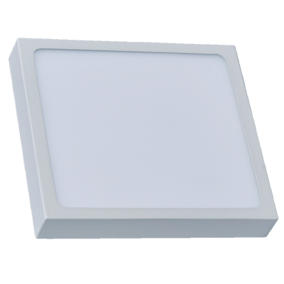 Panel LED cuadrado para sobreponer 12W luz fría (6500K) 14x14cm 90-260V de Megamex