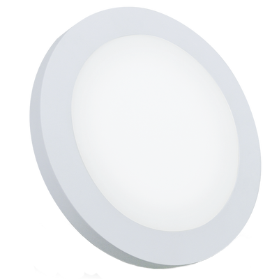 Downlight sobreponer o empotrar 20W con aro blanco, color de luz ajustable (cálida - neutra - fría) con switch 90-260V de Megamex