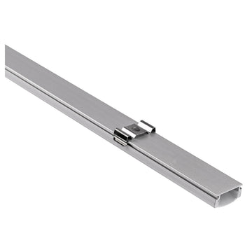 Perfil de aluminio para tira LED, 2 metros blanco, 17.3*7.59mm interior: 12.3mm de ICON